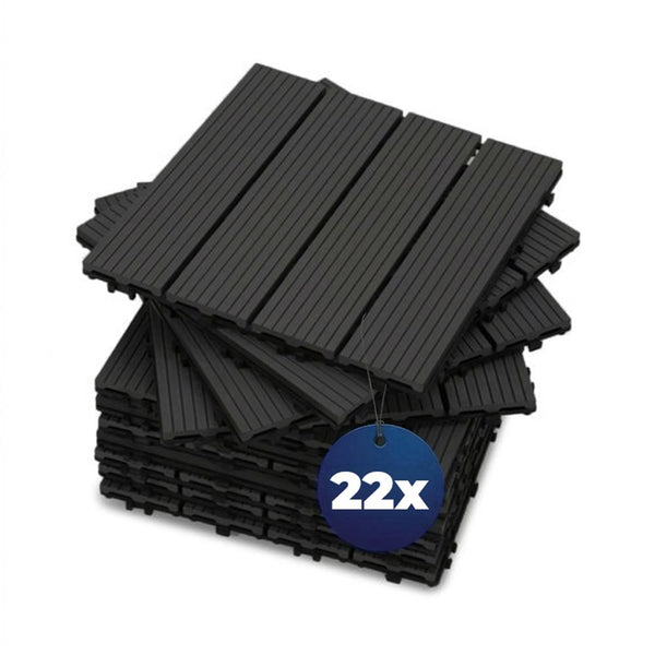 Baldosas de exterior WPC 30x30cm