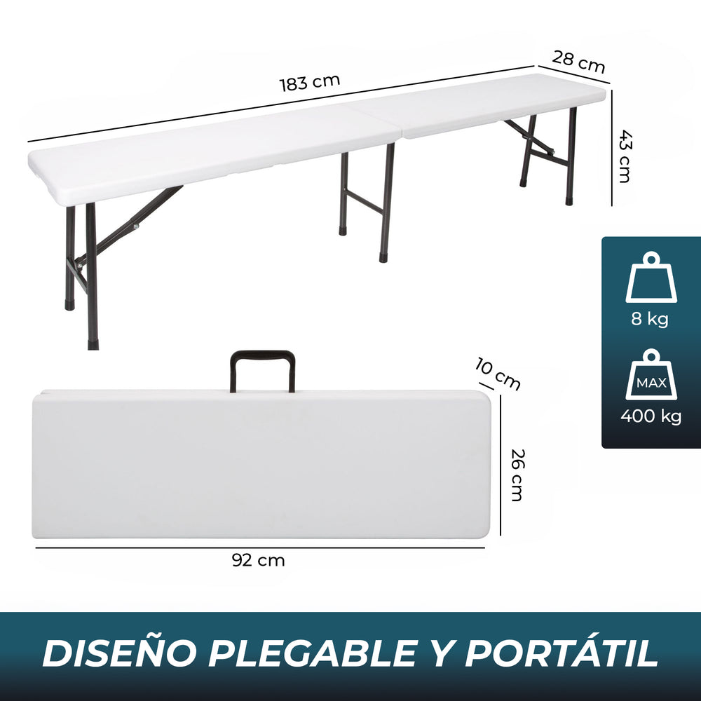 Banco plegable portátil 183 cm