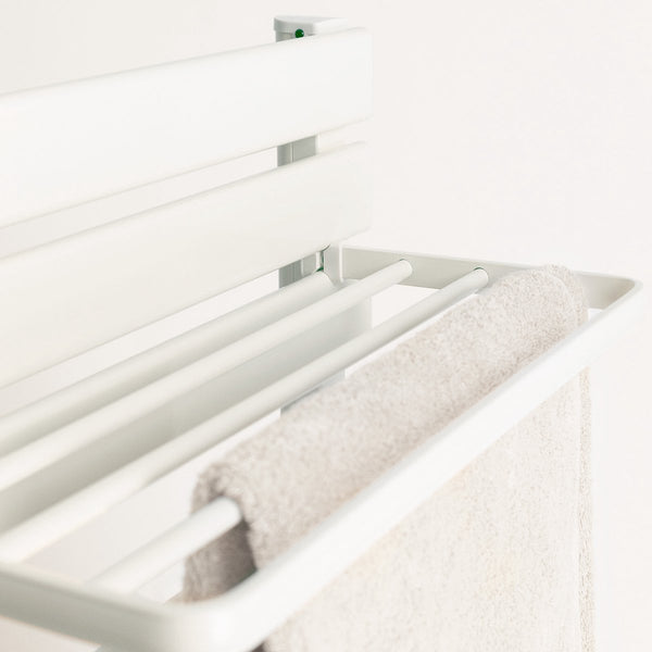 Accessory shelf for electric towel rail | White/Black