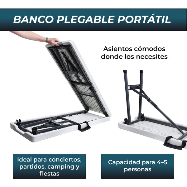 Banco plegable portátil 183 cm