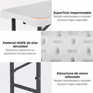 Banco plegable portátil 183 cm