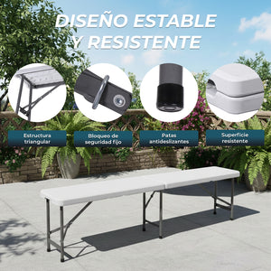 Banco plegable portátil 183 cm