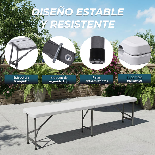 Banco plegable portátil 183 cm