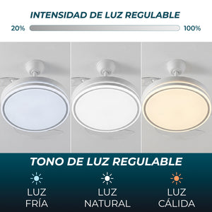 Ventilador de Techo con Luz LED y WiFi | EOS PLUS