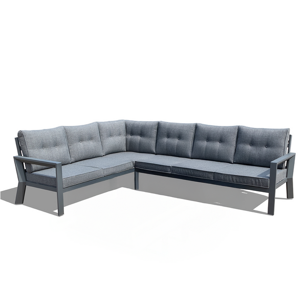 Aurora 7-seater aluminum outdoor set