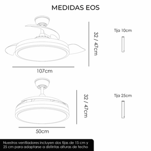 Ventilador de techo inteligente EOS