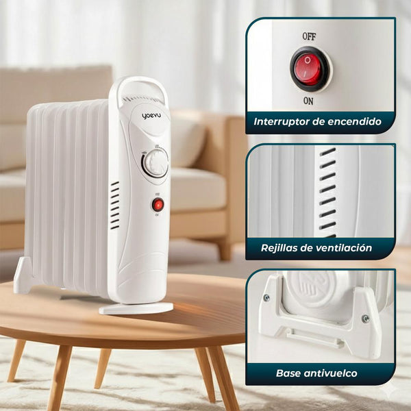 Mini Radiador de Aceite 1000W