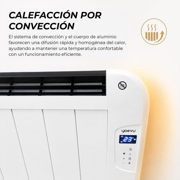 Emisor Térmico de Aluminio 2000W con WiFi