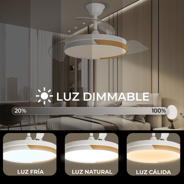 Ventilador de techo NATURE WHITE