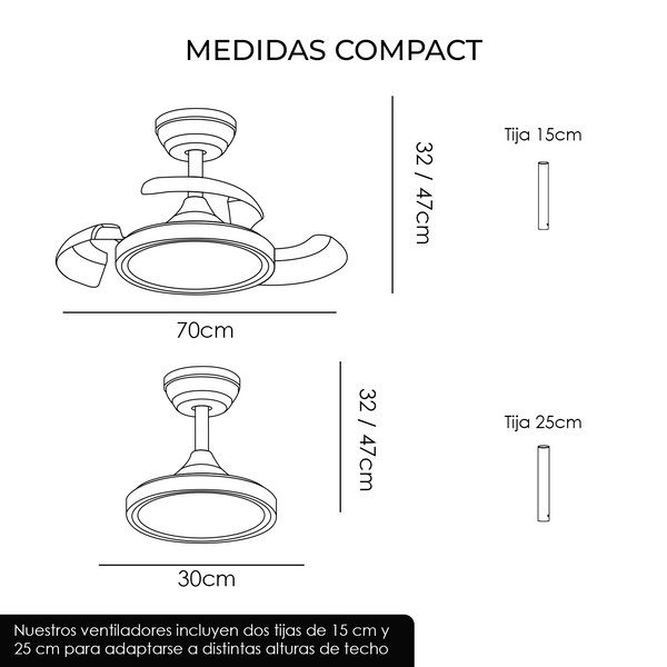 Ventilador de techo COMPACT