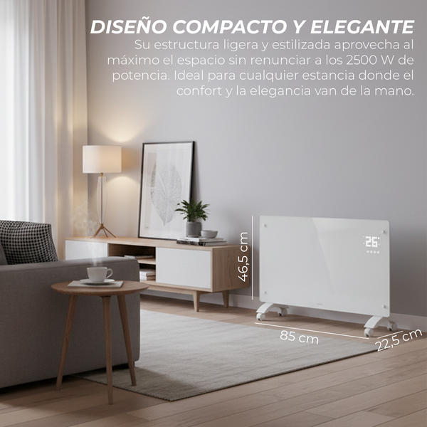 Emisor térmico de cristal 2500W