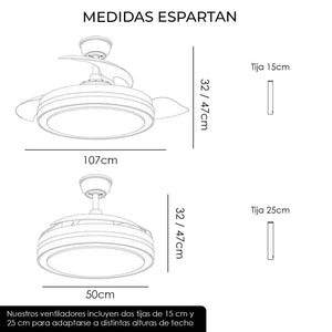 Ventilador de techo ESPARTAN