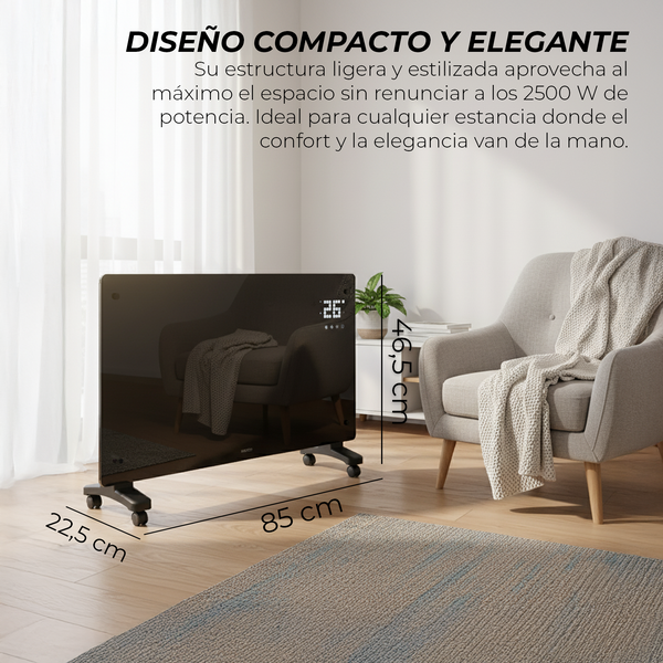 Emisor térmico de cristal 2500W