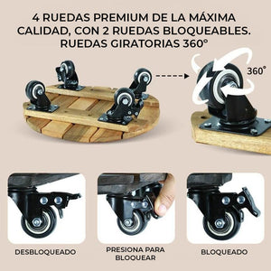 Pack de 2 soportes para plantas