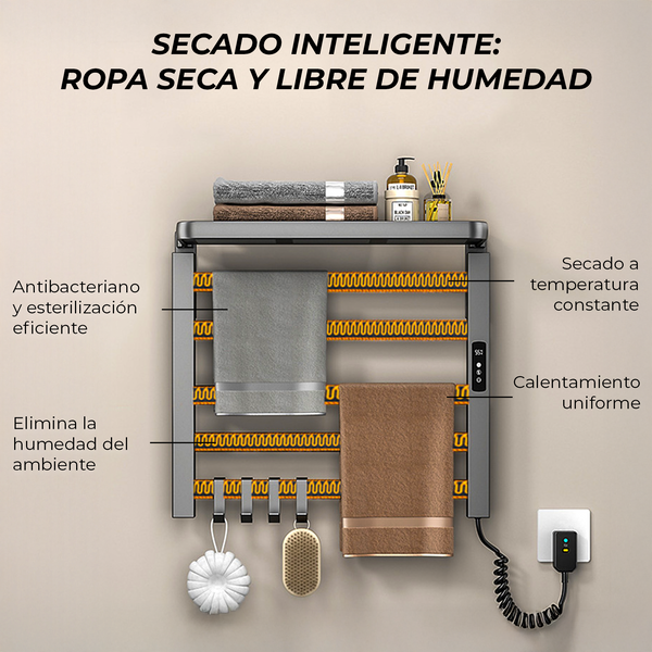 Toallero Eléctrico WiFi 100W con estante