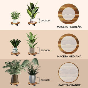 Pack de 2 soportes para plantas