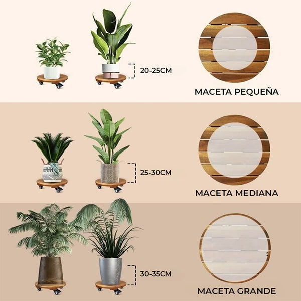 Pack de 2 soportes para plantas