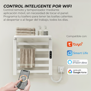 Toallero Eléctrico WiFi 100W con estante