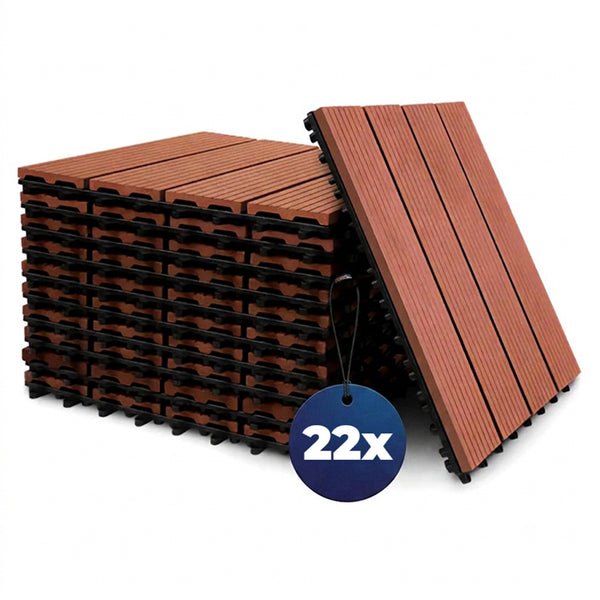 Baldosas de exterior WPC 30x30cm